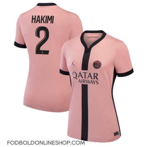 Paris Saint-Germain Achraf Hakimi #2 Tredjetrøje Dame 2024-25 Kortærmet